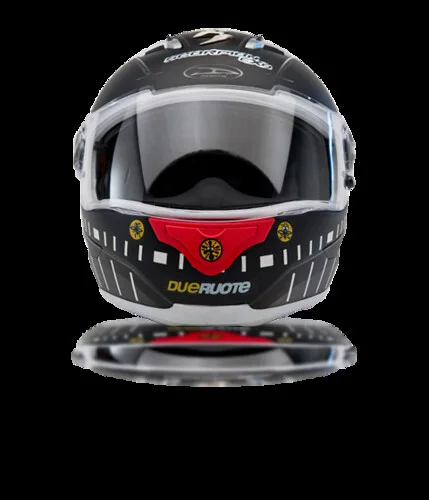 Grafica tecnica. Dettagli unici. — Una personalizzazione del casco con elementi grafici coordinati su tutta la superficie.